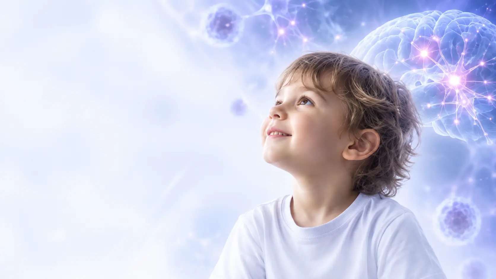 Niño mirando al futuro